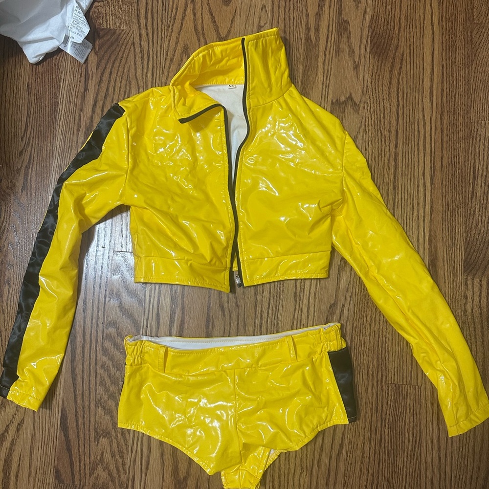 Kill Bill Yellow and Black Two-Piece Jacket Set